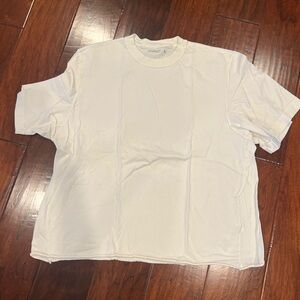 Abercrombie & Fitch Cream Crewneck Tee